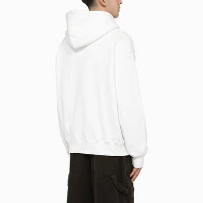 Shop Off-white Off White™ White Skate Hoodie With Off Logo