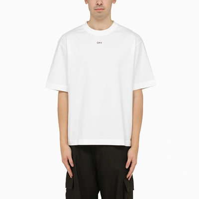 Shop Off-white Off White™ White Skate T Shirt With Off Logo