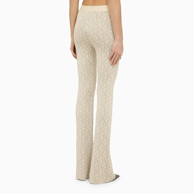 Shop Palm Angels Viscose Trousers With Logo