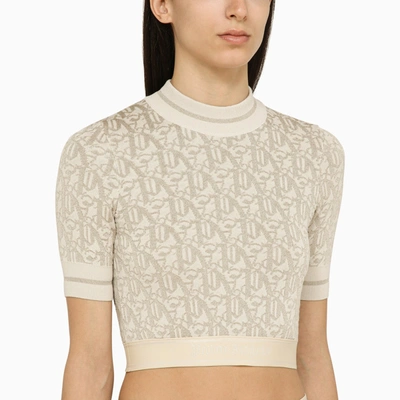 Shop Palm Angels Viscose Top With Logo