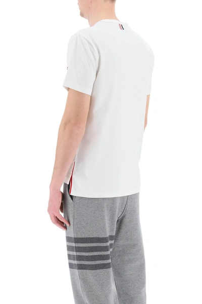 Shop Thom Browne T Shirt With Chest Pocket
