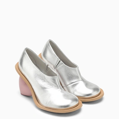 Shop Yume Yume Love Silver Mini Boot In Vegan Leather