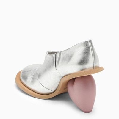 Shop Yume Yume Love Silver Mini Boot In Vegan Leather