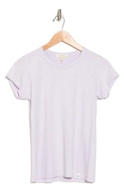 Shop Rag & Bone The Slub Organic Pima Cotton T-shirt In Lilac