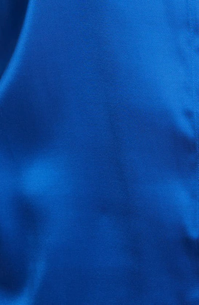 Shop Nordstrom Satin Shirt In Blue Surf