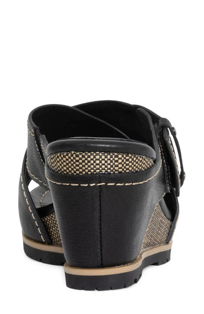 Donald Pliner Platform Wedge Sandal In Black
