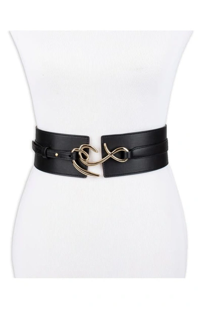 Shop Sam Edelman Corset Belt In Black