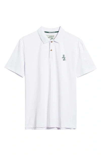 Shop Bogey Boys Essential Athletic Polo In White