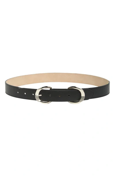 Shop Vince Camuto Adjustable Belt In Black Silver