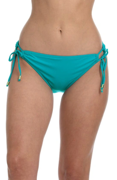 Shop La Blanca Island Goddess Hipster Bikini Bottoms In Turquoise