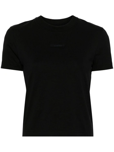 Shop Jacquemus 'gros Grain' T-shirt In Black