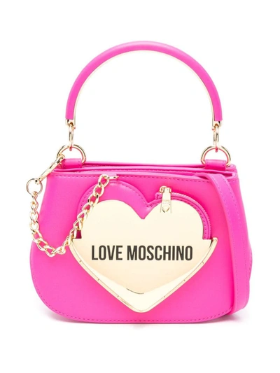 Shop Love Moschino Mini Tote Bag In Fuchsia