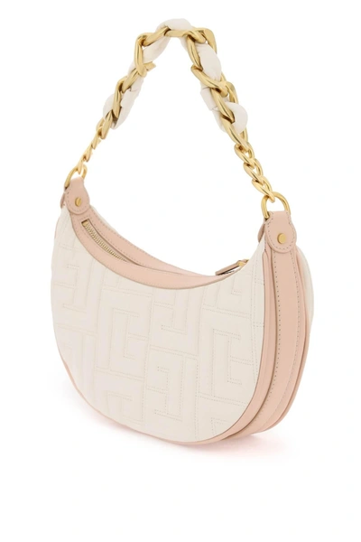 Shop Balmain 1945 Soft Quilted Leather Hobo Bag