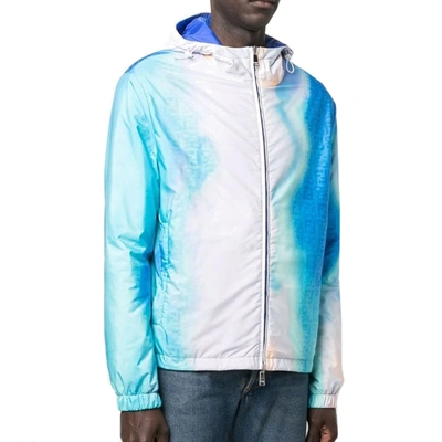 Shop Fendi Reversible Logo Windbreaker Jacket