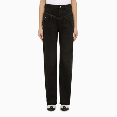 Shop Isabel Marant Black Cotton Denim Jeans