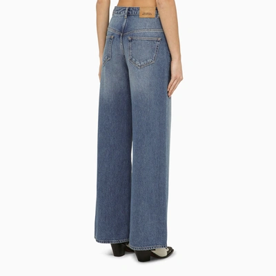 Shop Isabel Marant Loose Blue Washed Denim Jeans