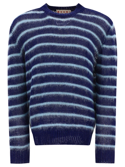 Shop Marni Bicolour Striped Sweater