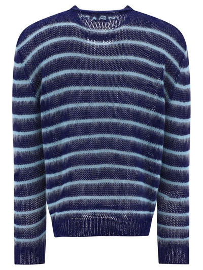 Shop Marni Bicolour Striped Sweater