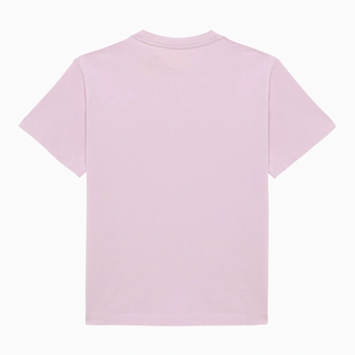 Shop Off-white Off White™ Big Bookish Lilac Cotton T Shirt With Logo