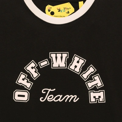 Shop Off-white Off White™ Black Cotton T Shirt With Logo