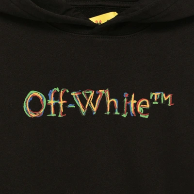 Shop Off-white Off White™ Black Cotton Sweatshirt With Sketch Logo