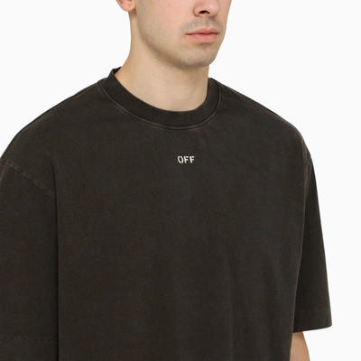 Shop Off-white Off White™ Black Skate S. Matthew T Shirt
