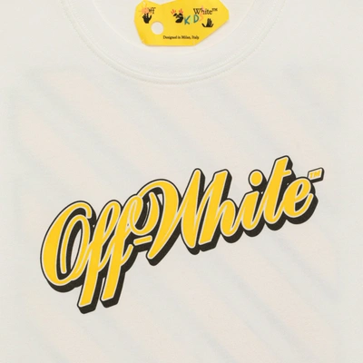 Shop Off-white Off White™ White Cotton T Shirt With Logo Baseball