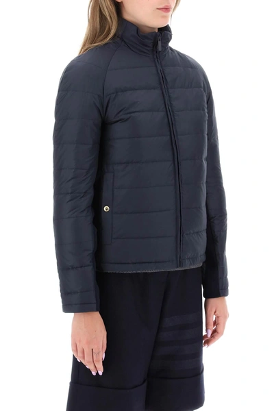 Shop Thom Browne Quilted Puffer Jacket With 4 Bar Insert
