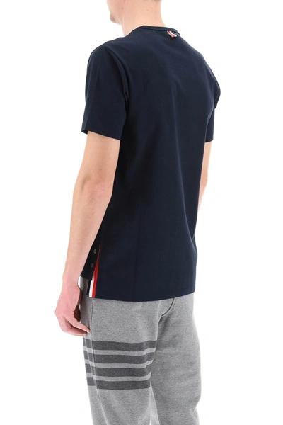 Shop Thom Browne T Shirt With Chest Pocket