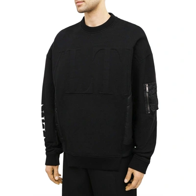 Shop Valentino Vltn Embossed Sweatshirt