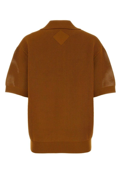 Shop Mcm Polo In Camel