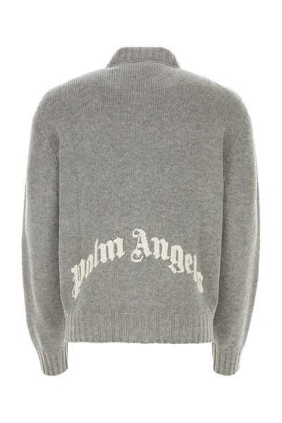 Shop Palm Angels Knitwear In Grey