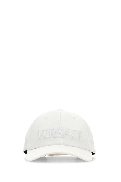 Shop Versace Hats And Headbands In White