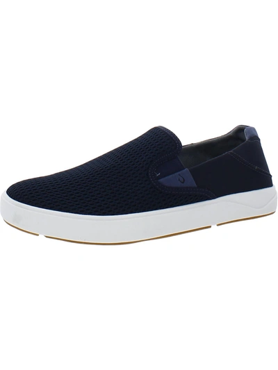 Shop Olukai Lae'ahi Mens Lifestlye Slip On Casual And Fashion Sneakers In Blue