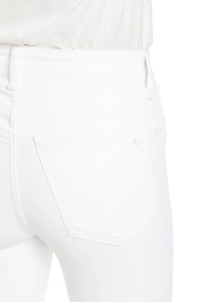 Rag & Bone Nina High Waist Ankle Cigarette Jeans In White