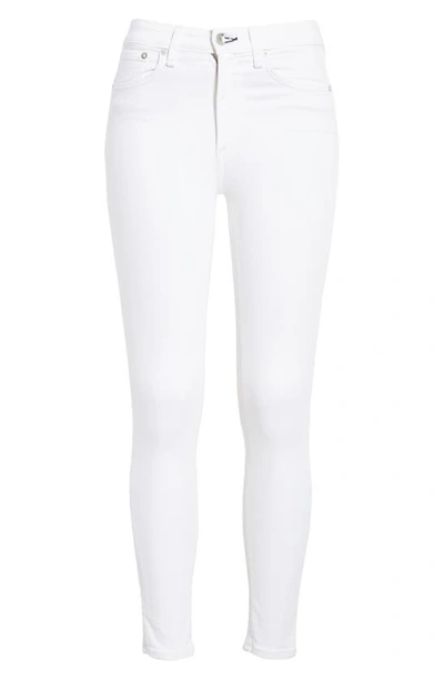 Shop Rag & Bone Nina High Waist Ankle Skinny Jeans In White