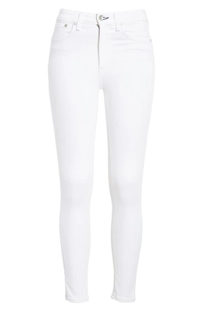 Rag & Bone Nina High Waist Ankle Cigarette Jeans In White