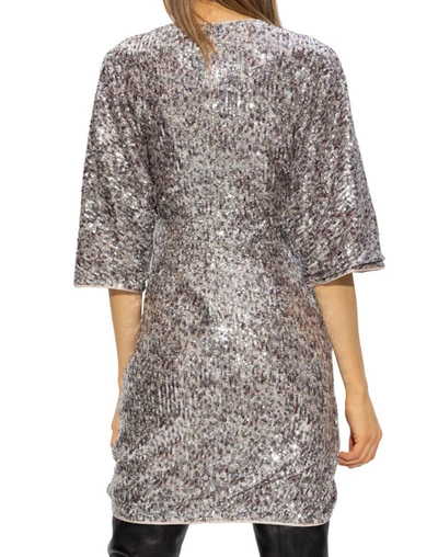 Shop Diane Von Furstenberg Short Dresses In Silver
