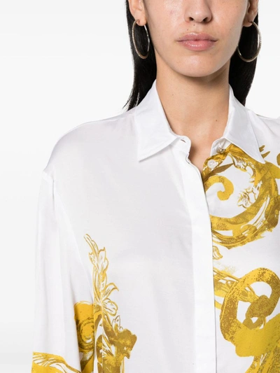 Shop Versace Jeans Couture Shirts In White