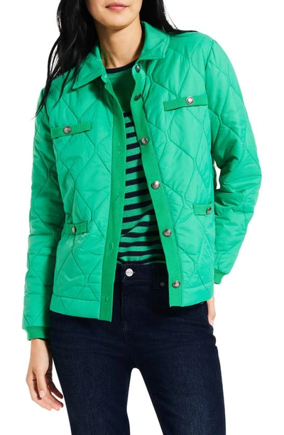 Shop Nic + Zoe Stripe Sweater In Green Multi