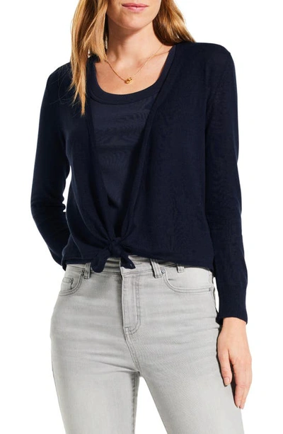 Nic + Zoe All Year 4-way Convertible Cardigan In Dark Indigo