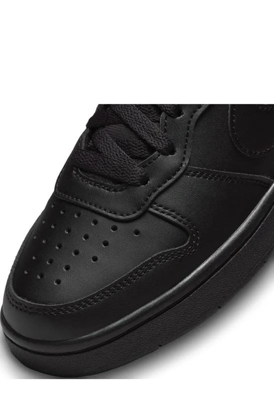 Shop Nike Kids' Court Borough Low Recraft Sneaker In Black/ White