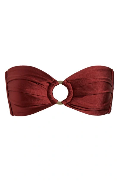 Kulani Kinis Bandeau Bikini Top In Sweet Cinnamon