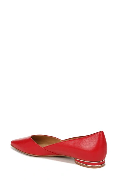 Shop Naturalizer Havana Skimmer Flat In Crantini Red Leather