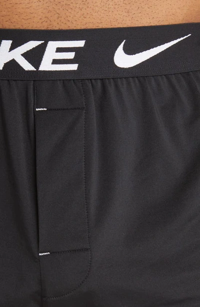Shop Nike 3-pack Dri-fit Essential Micro Boxers In Black