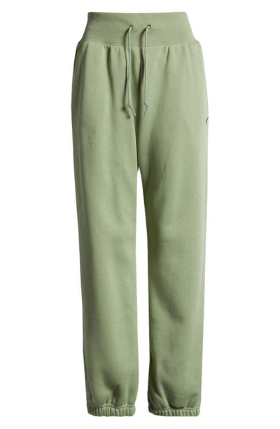 Shop Nike Sportswear Phoenix High Waist Fleece Sweatpants In Oil Green/ Black