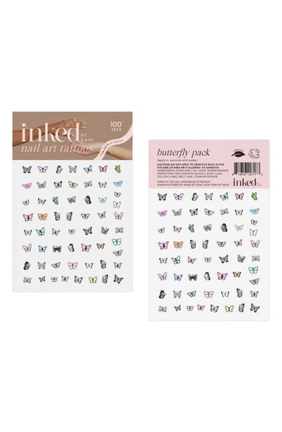 Inked By Dani Butterfly Nail Art Temporary Tattoos In Multi