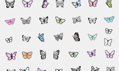 Inked By Dani Butterfly Nail Art Temporary Tattoos In Multi