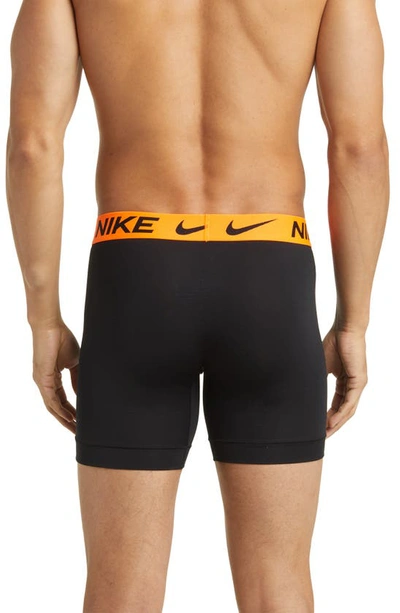 Shop Nike 3-pack Dri-fit Essential Micro Boxer Briefs In Black Multi Flt
