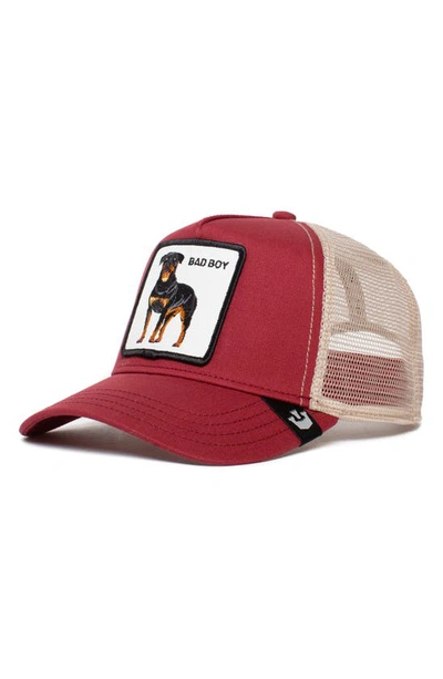 Shop Goorin Bros The Baddest Boy Trucker Hat In Red